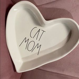 Rare Dunn “cat mom” heart dish!